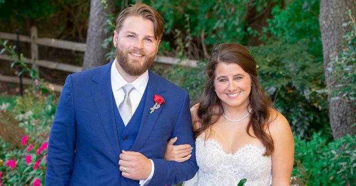 A magical tent and flower-filled backyard wedding in Newtown Square

