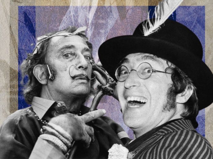 The moment John Lennon met Salvador Dali
